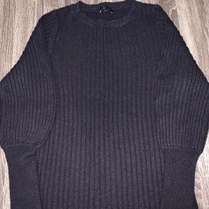 Ann Taylor Ribbed Crewneck Wool Sweater Sz Large